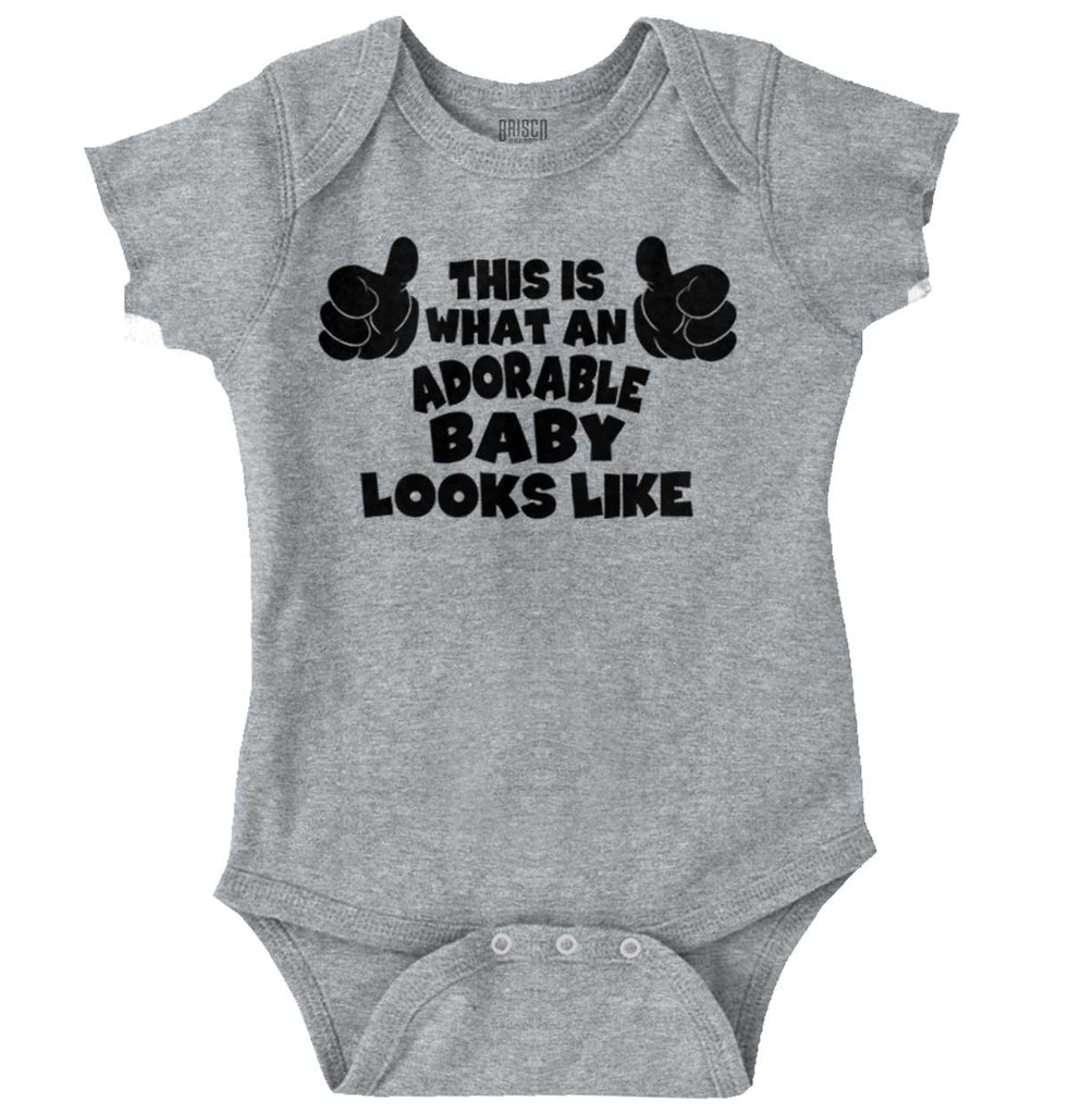 Adorable Looks Like Romper Bodysuit-Direct To Garment Print-Brisco Baby