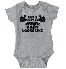 Adorable Looks Like Romper Bodysuit-Direct To Garment Print-Brisco Baby