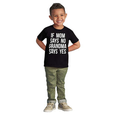 Grandma Says Yes Infant Toddler T Shirt-Direct To Garment Print-Brisco Baby