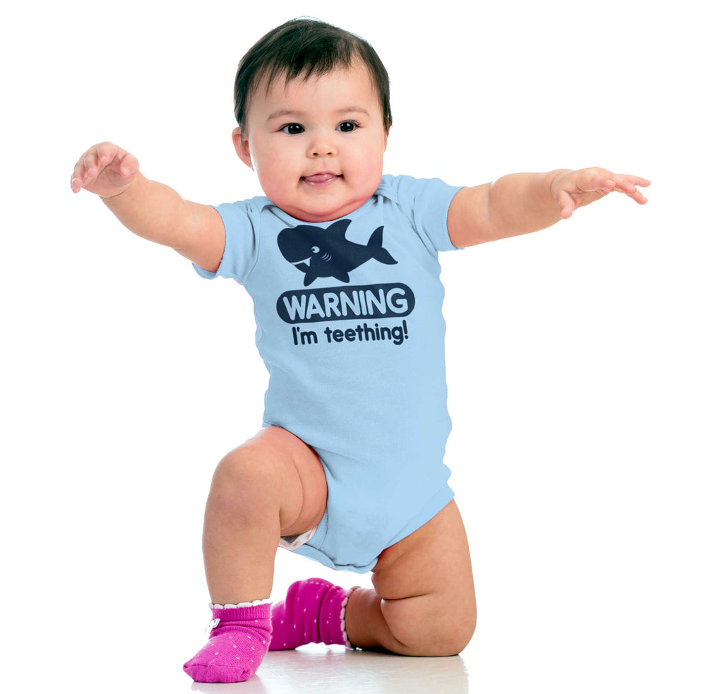 I'm Teething Romper Bodysuit-Direct To Garment Print-Brisco Baby
