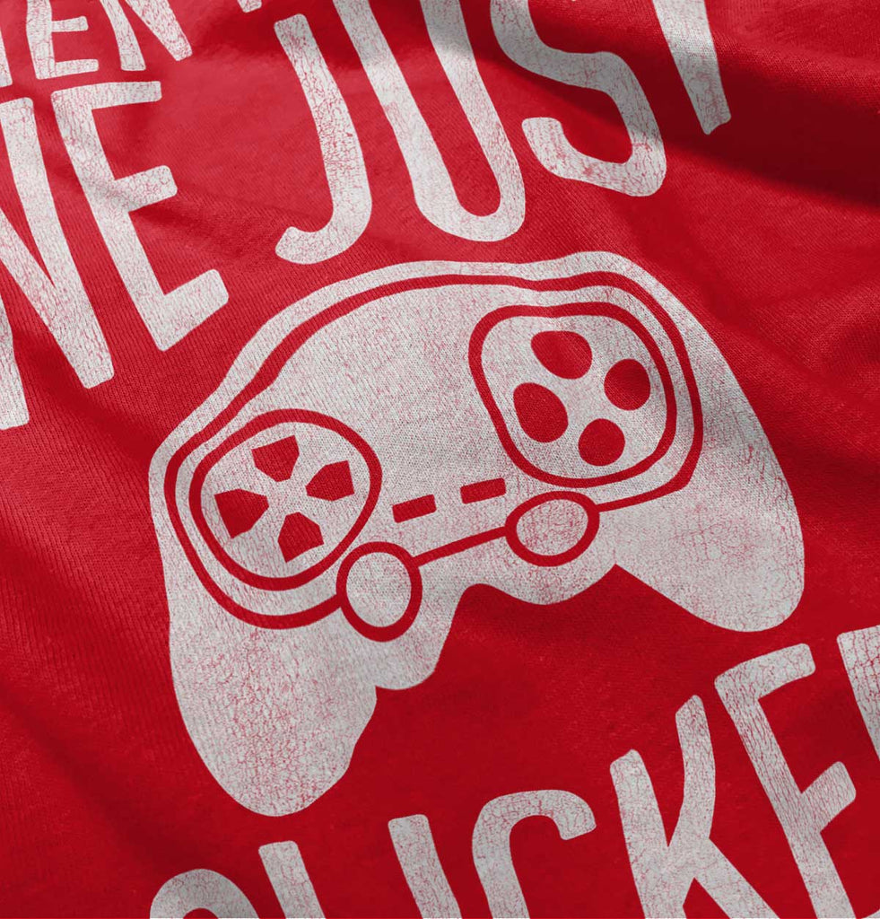 We Just Clicked Video Game Nerd Ringer Romper Bodysuit-Direct To Garment Print-Brisco Baby