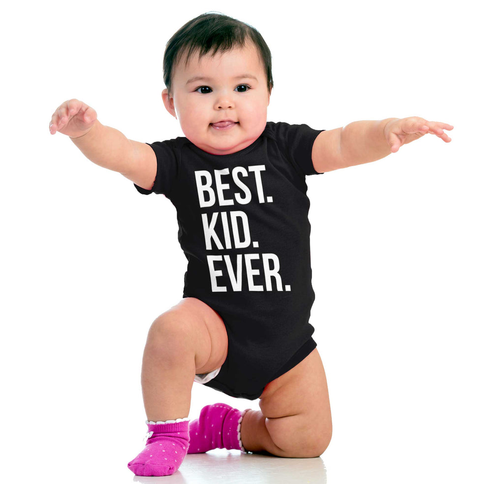 Best Kid Ever Romper Bodysuit-Direct To Garment Print-Brisco Baby