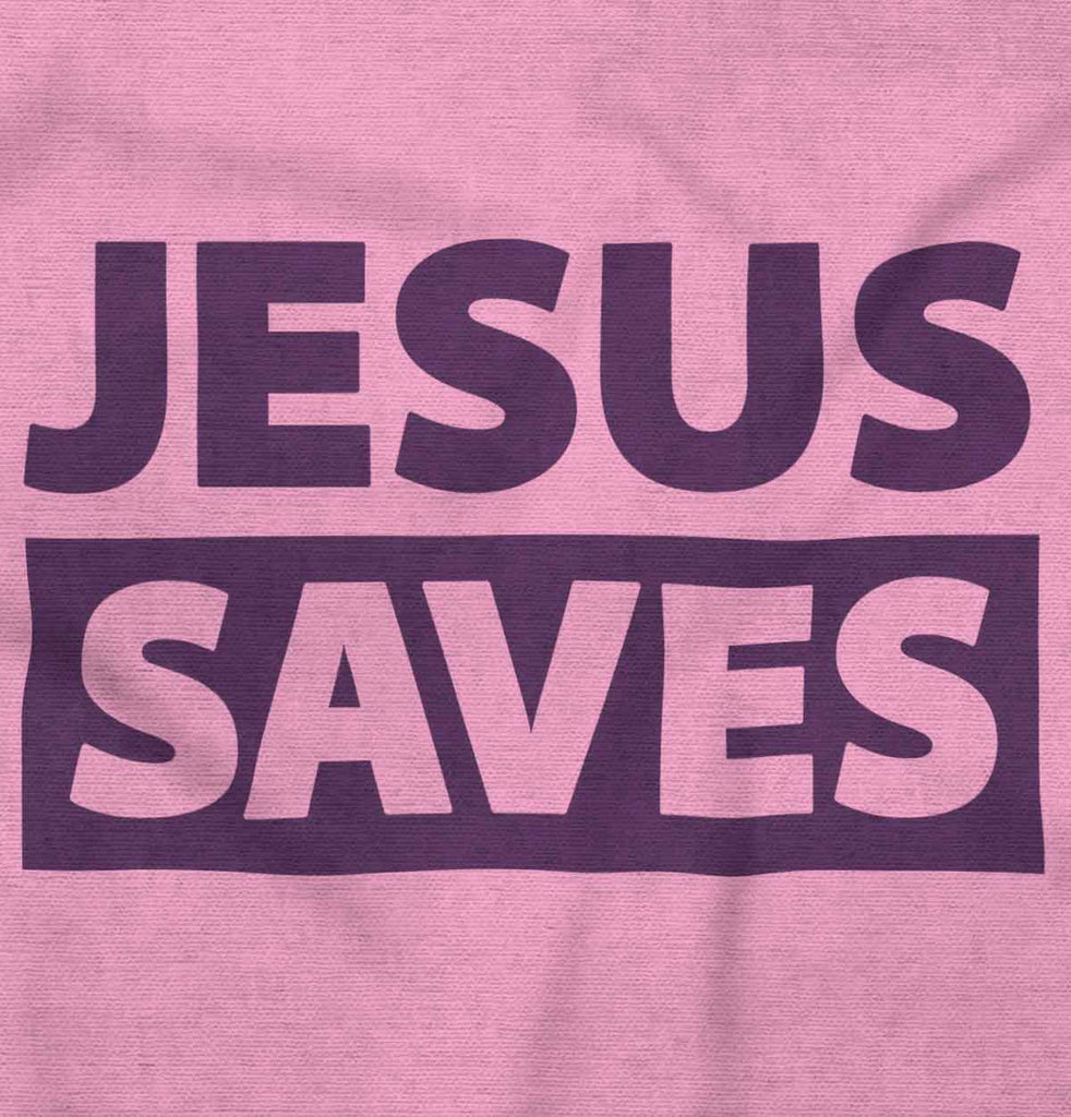 Jesus Saves Romper Bodysuit-Direct To Garment Print-Brisco Baby