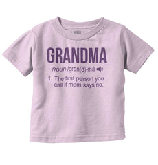 Grandma Infant Toddler T Shirt-Direct To Garment Print-Brisco Baby