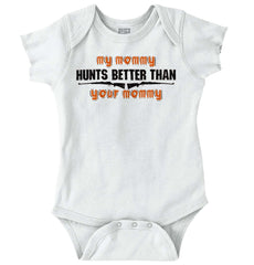 My Mommy Hunts Better Romper Bodysuit-Direct To Garment Print-Brisco Baby