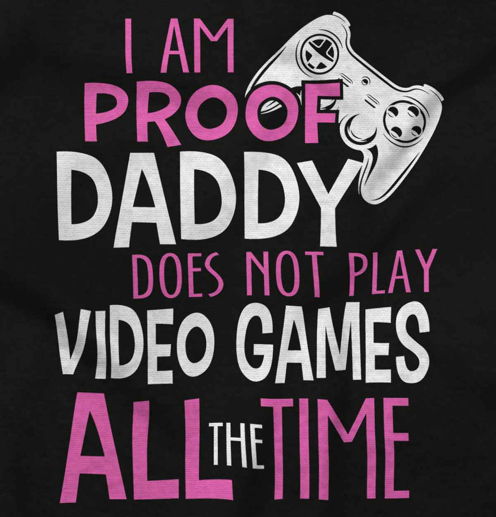 Daddy Plays Video Games Solid Baby Infant Dress-Direct To Garment Print-Brisco Baby
