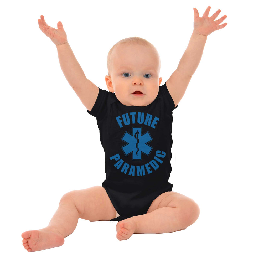 Future Paramedic Romper Bodysuit-Direct To Garment Print-Brisco Baby