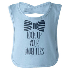 Lock Up Your Daughters Infant Baby Bib-Direct To Garment Print-Brisco Baby