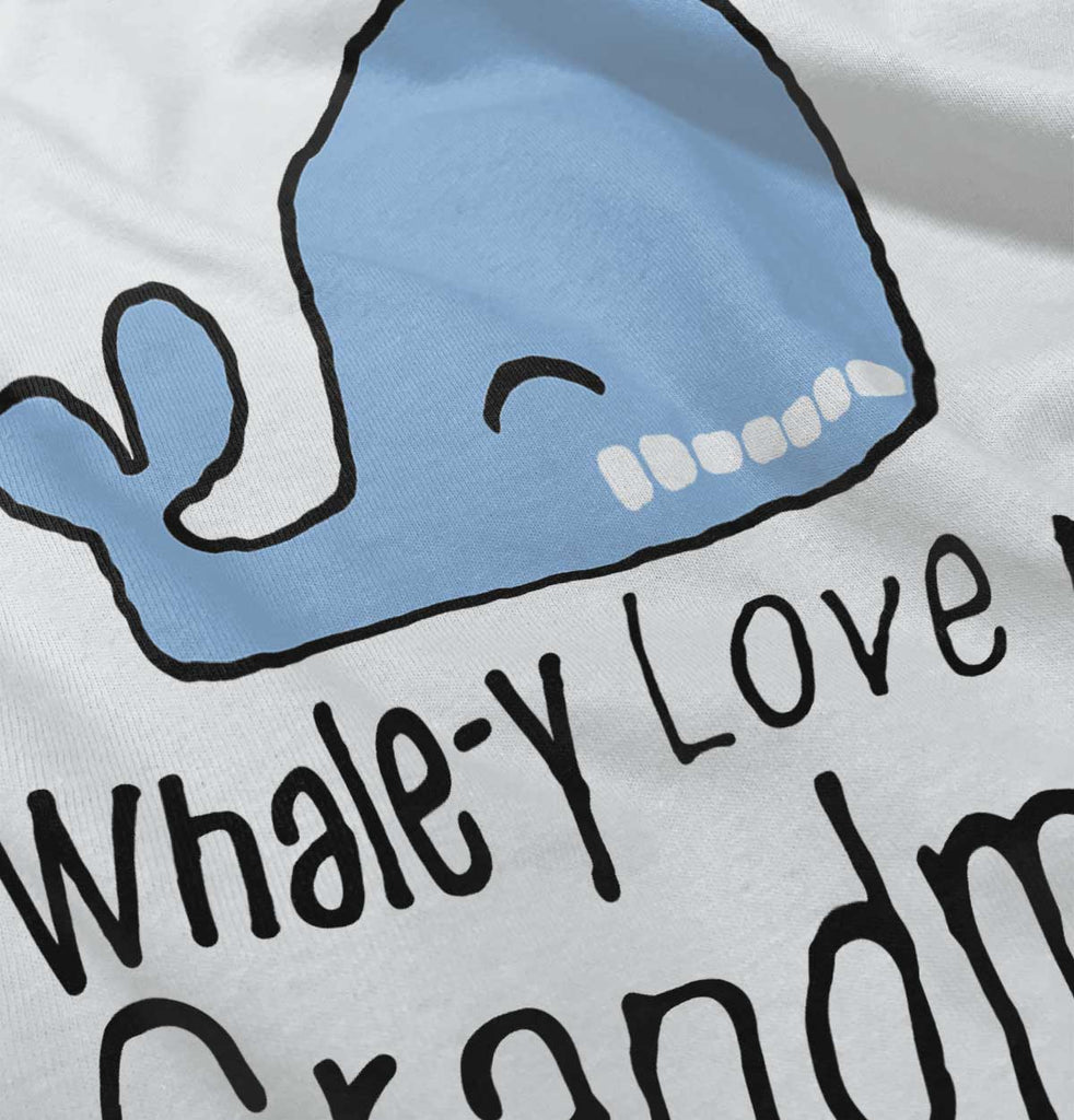 I Whale-y Love My Grandma Infant Baby Bib-Direct To Garment Print-Brisco Baby