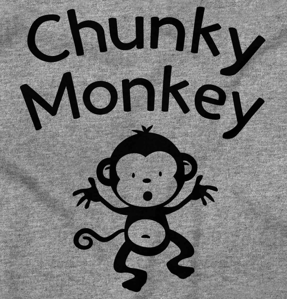 Chunky Monkey Romper Bodysuit-Direct To Garment Print-Brisco Baby