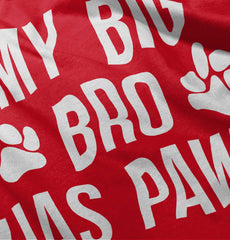 Big Bro Has Paws Baby Polka Dot Skirt Dress-Direct To Garment Print-Brisco Baby