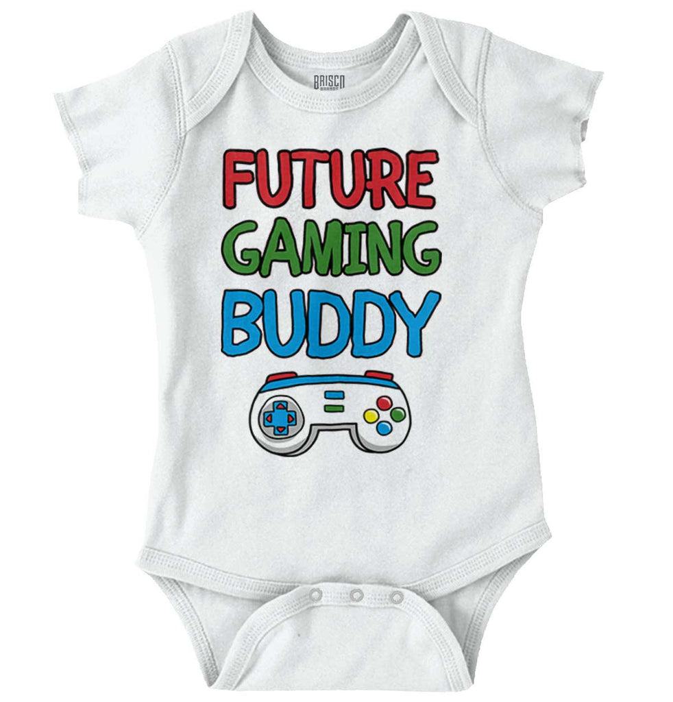 Gaming Buddy Romper Bodysuit-Direct To Garment Print-Brisco Baby