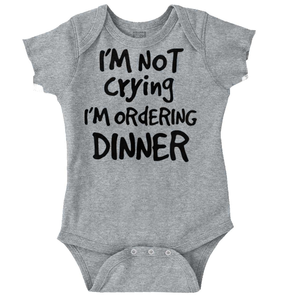 Ordering Dinner Romper Bodysuit-Direct To Garment Print-Brisco Baby