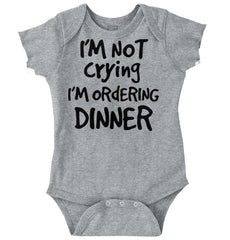 Ordering Dinner Romper Bodysuit-Direct To Garment Print-Brisco Baby