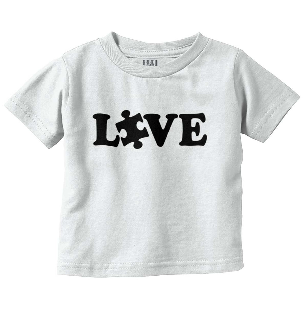 Love Autism Infant Toddler T Shirt-Direct To Garment Print-Brisco Baby