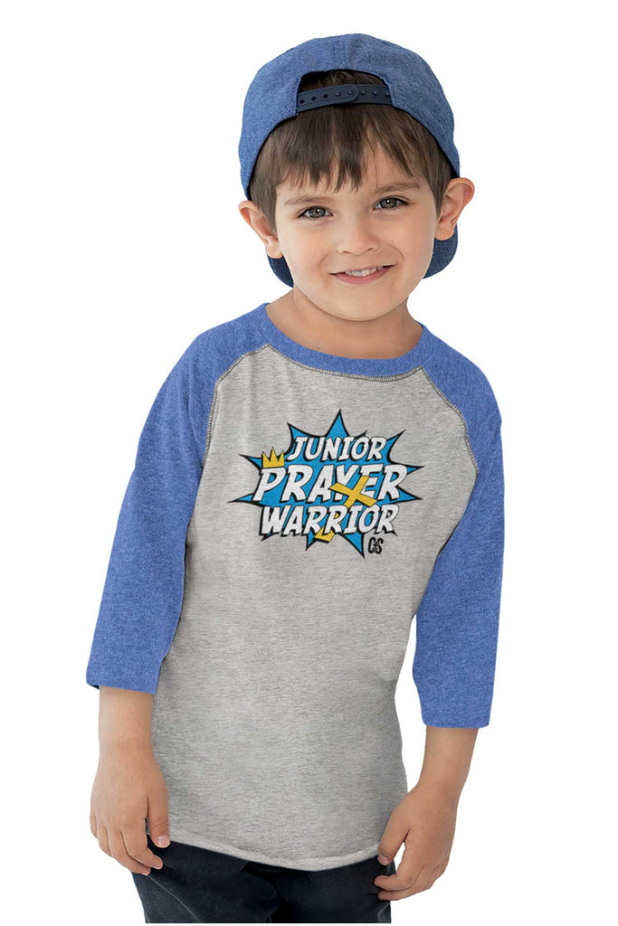 Prayer Warrior Toddler Baseball-Direct To Garment Print-Brisco Baby
