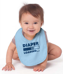 Loading Diaper Infant Baby Bib-Direct To Garment Print-Brisco Baby