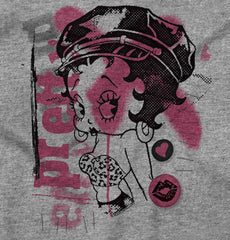 Pinup Betty Toddler Football Jersey Tee-Direct To Garment Print-Brisco Baby