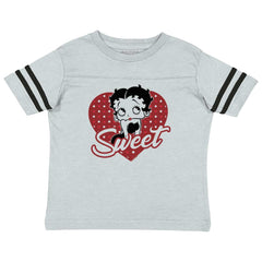 Sweet Toddler Football Jersey Tee-Direct To Garment Print-Brisco Baby