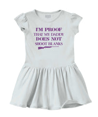 Shoot Blanks Solid Baby Infant Dress-Direct To Garment Print-Brisco Baby