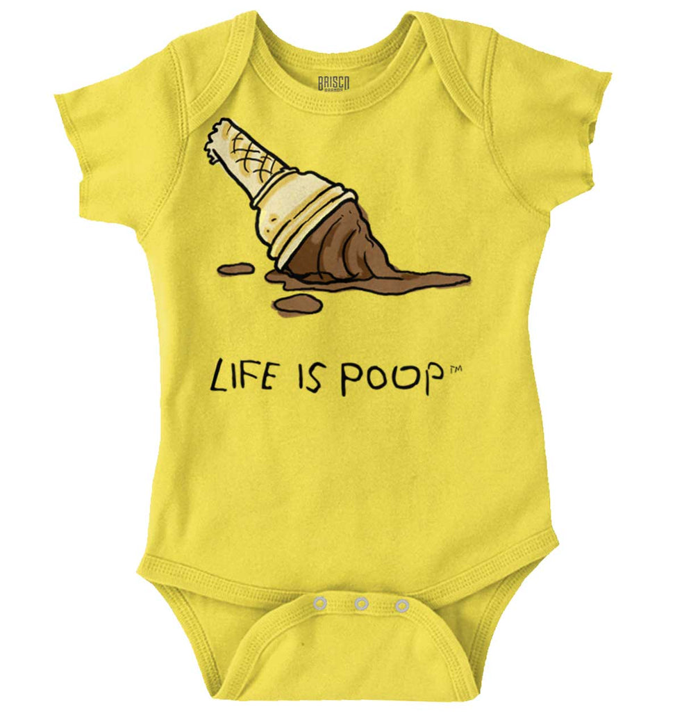 Dropped Cone Romper Bodysuit-Direct To Garment Print-Brisco Baby