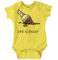 Dropped Cone Romper Bodysuit-Direct To Garment Print-Brisco Baby