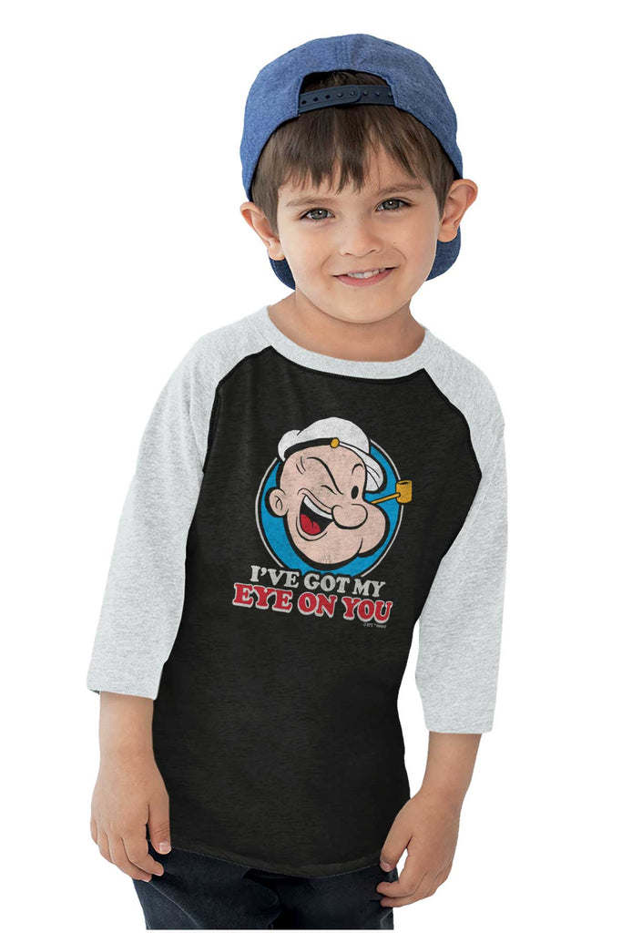 Got My Eye On You Toddler Baseball-Direct To Garment Print-Brisco Baby