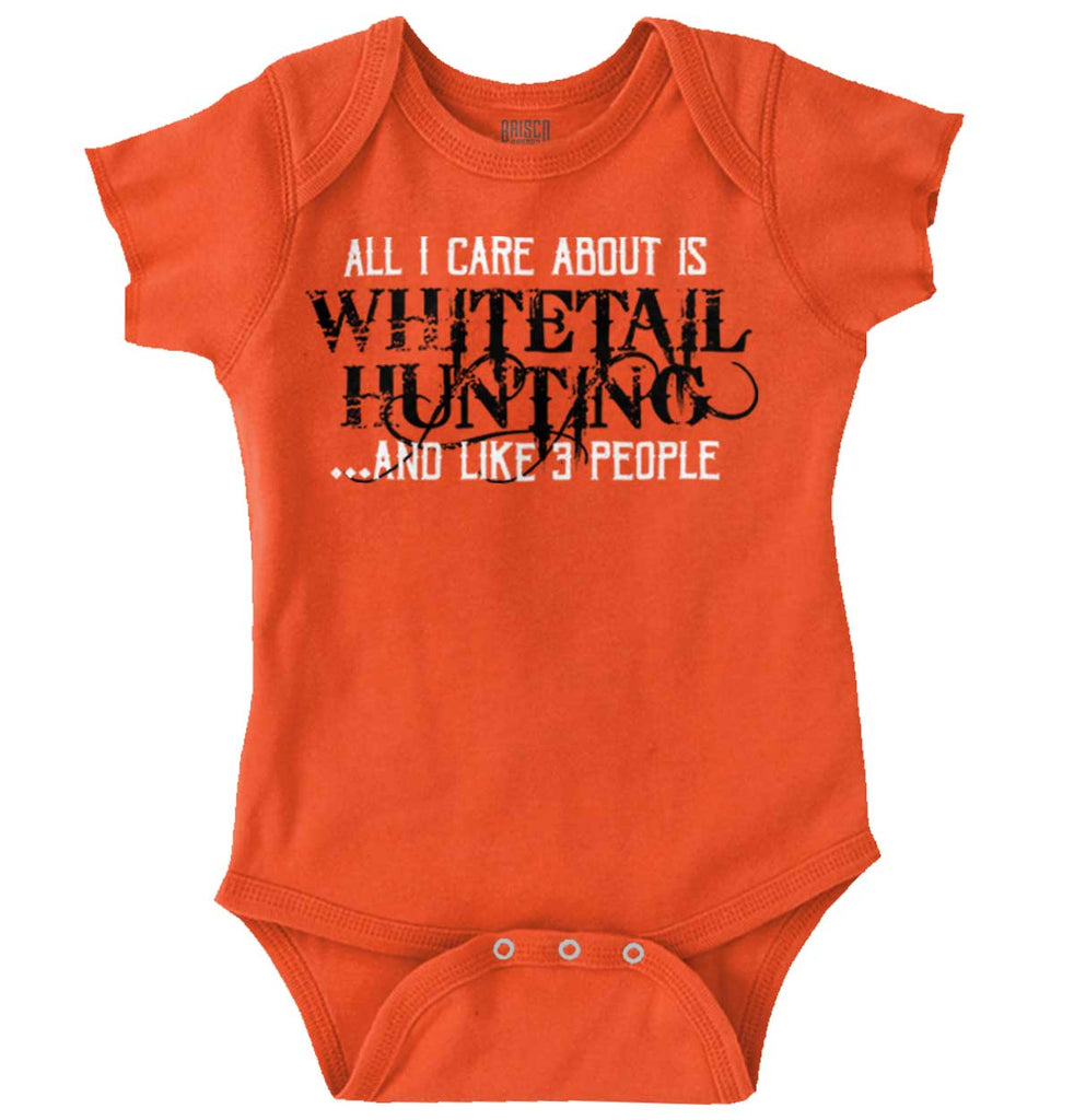 Whitetail Hunting Season Romper Bodysuit-Direct To Garment Print-Brisco Baby