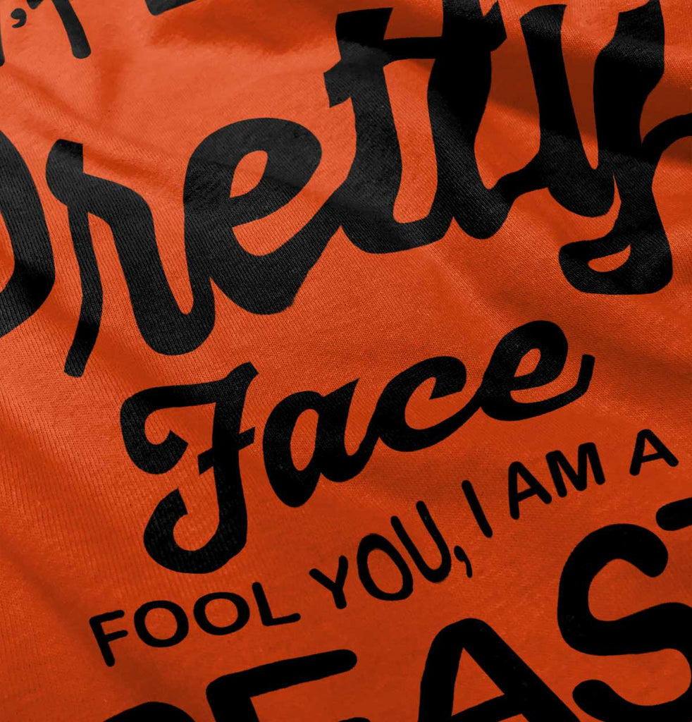 Pretty Face Infant Toddler T Shirt-Direct To Garment Print-Brisco Baby