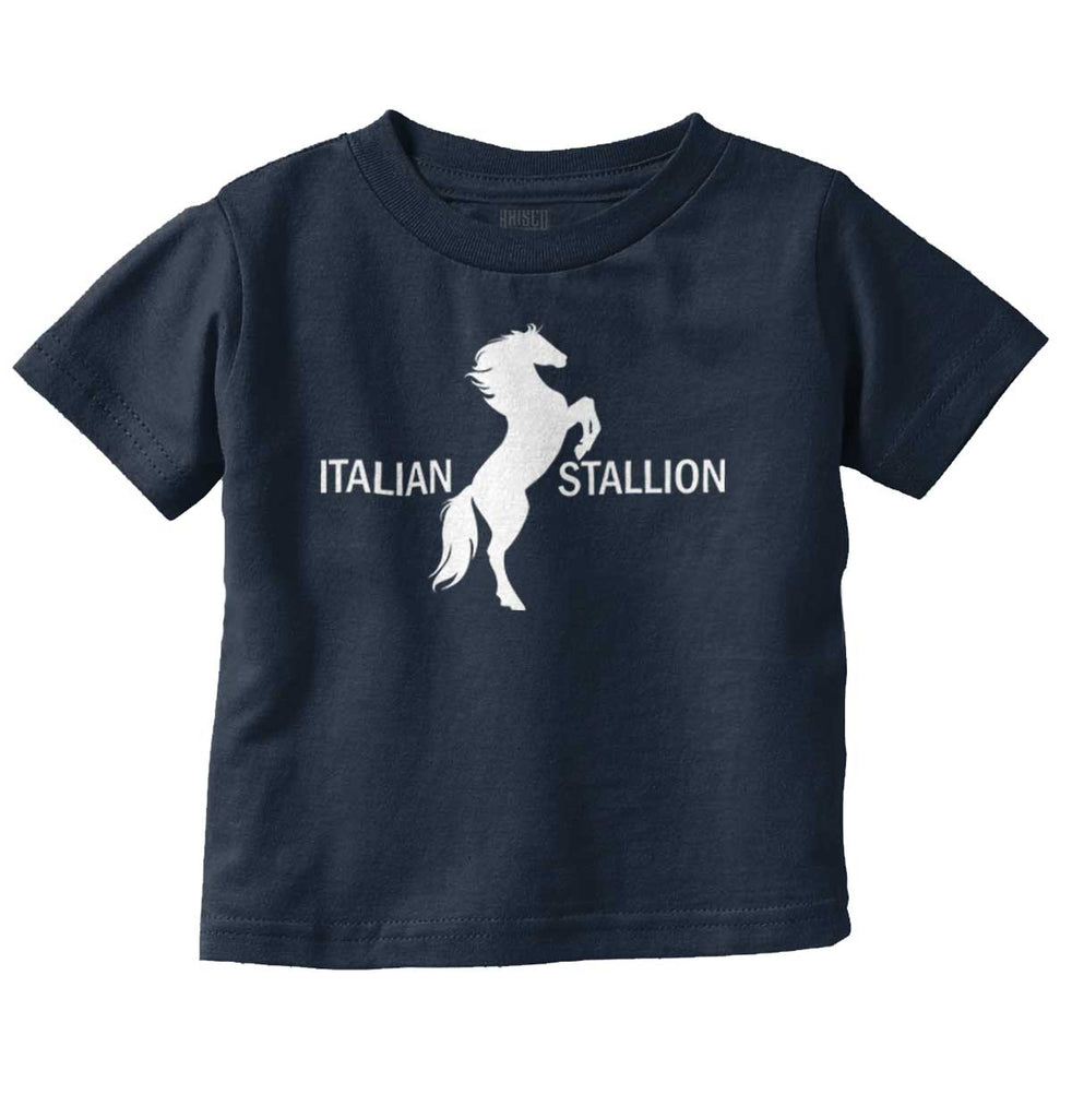 Italian Stallion Infant Toddler T Shirt-Direct To Garment Print-Brisco Baby