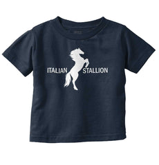 Italian Stallion Infant Toddler T Shirt-Direct To Garment Print-Brisco Baby