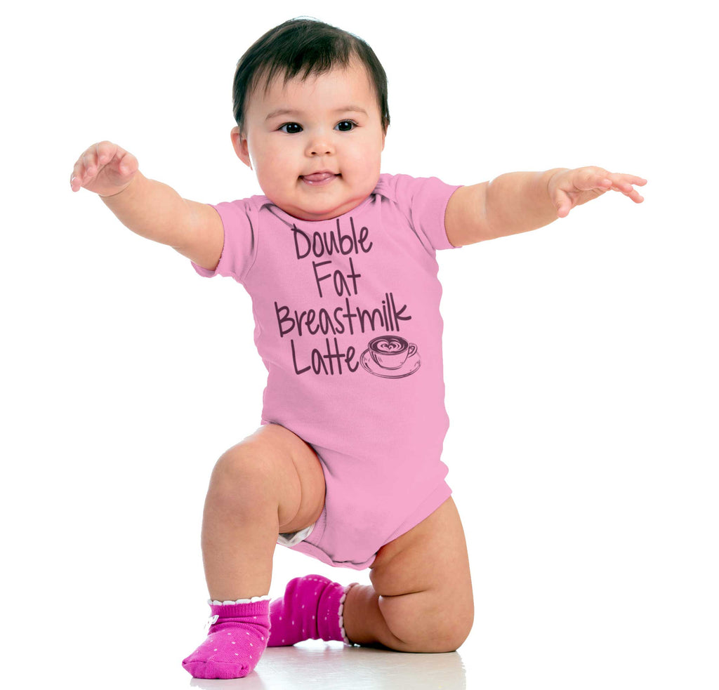 Breastmilk Latte Romper Bodysuit-Direct To Garment Print-Brisco Baby