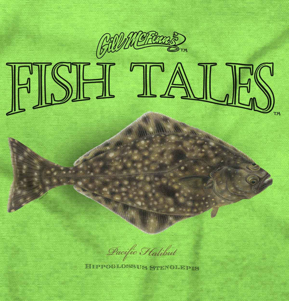Pacific Halibut Infant Toddler T Shirt-Direct To Garment Print-Brisco Baby