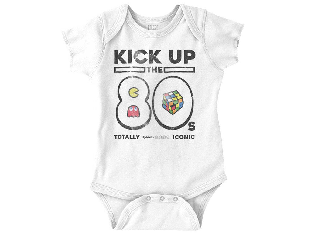 Kick Up The 80s Romper Bodysuit-Direct To Garment Print-Brisco Baby