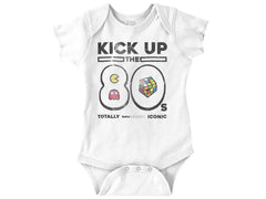Kick Up The 80s Romper Bodysuit-Direct To Garment Print-Brisco Baby