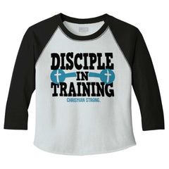 Disciple In Training Toddler Baseball-Direct To Garment Print-Brisco Baby