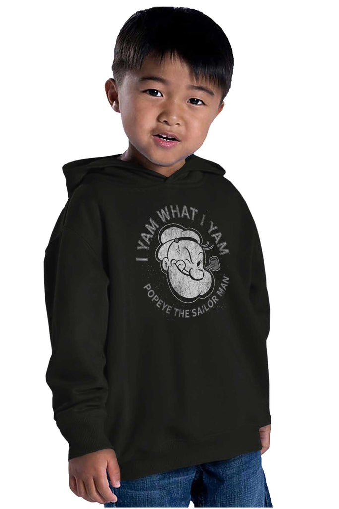 I Yam What I Yam Toddler Pullover Hoodie-Direct To Garment Print-Brisco Baby