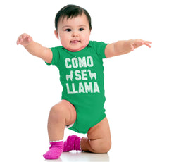 Como Se Llama Romper Bodysuit-Direct To Garment Print-Brisco Baby