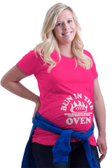 Bun In The Oven Maternity T-Shirt-Direct To Garment Print-Brisco Baby