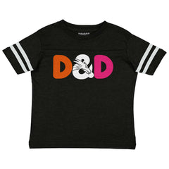 Dungeons Fantasy Tabletop Gamer Toddler Football Jersey Tee-Direct To Garment Print-Brisco Baby