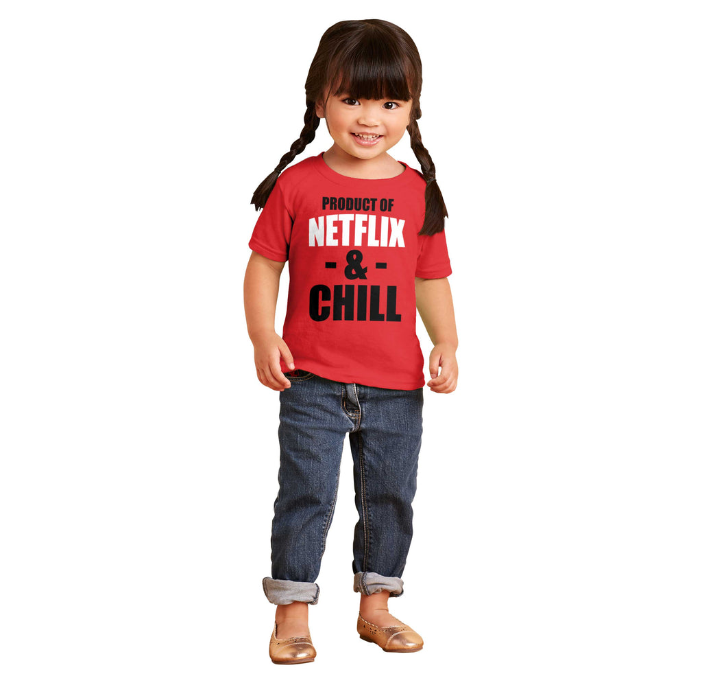 Netflix & Chill Infant Toddler T Shirt-Direct To Garment Print-Brisco Baby