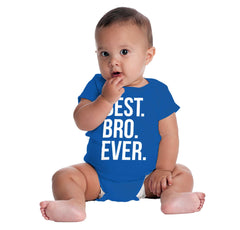 Best Bro Ever Romper Bodysuit-Direct To Garment Print-Brisco Baby