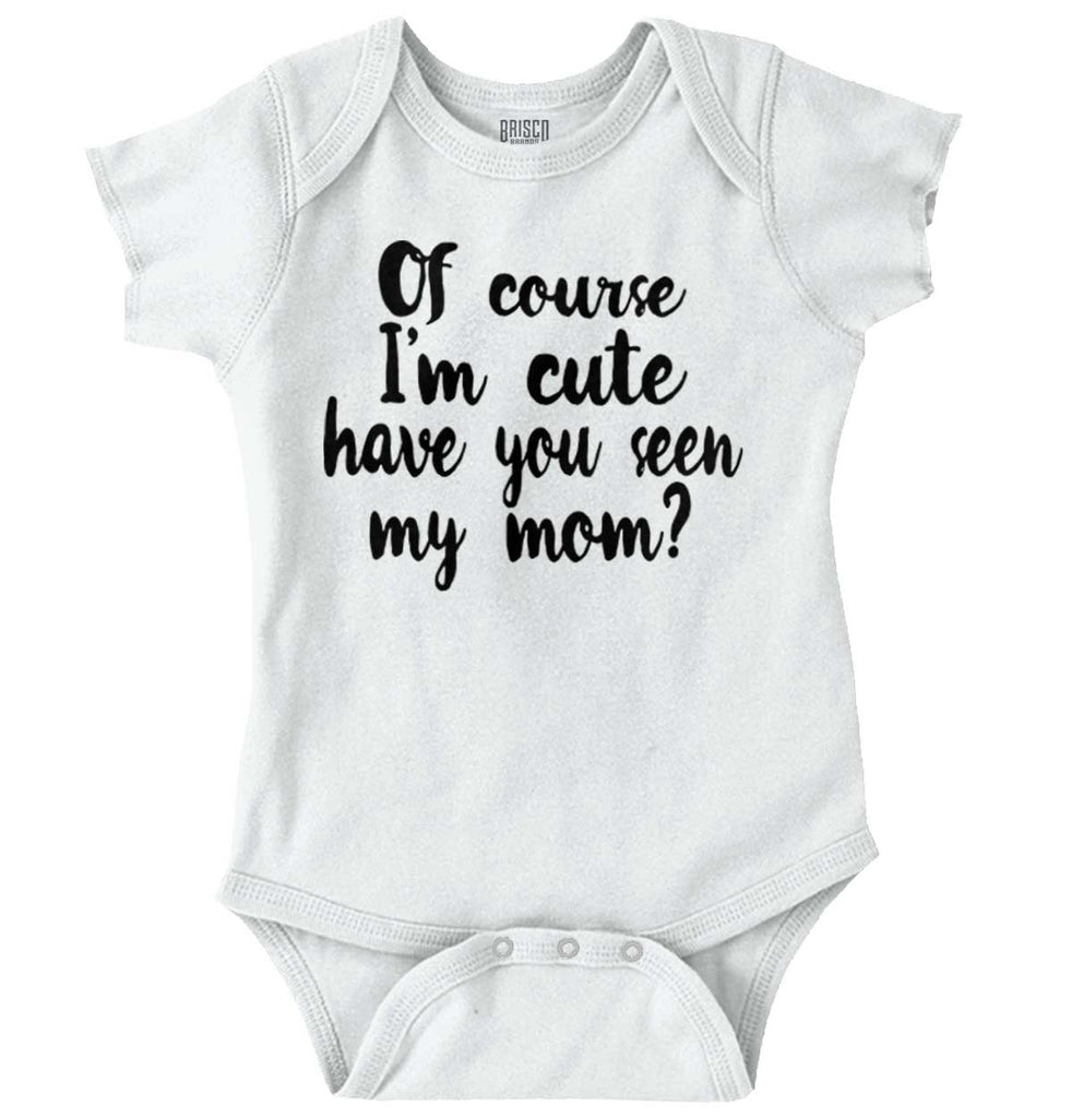Cute Mom Romper Bodysuit-Direct To Garment Print-Brisco Baby