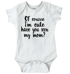 Cute Mom Romper Bodysuit-Direct To Garment Print-Brisco Baby