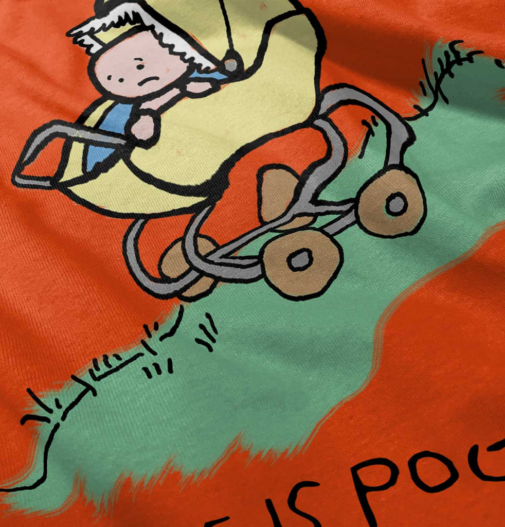 Downhill Stroller Infant Toddler T Shirt-Direct To Garment Print-Brisco Baby