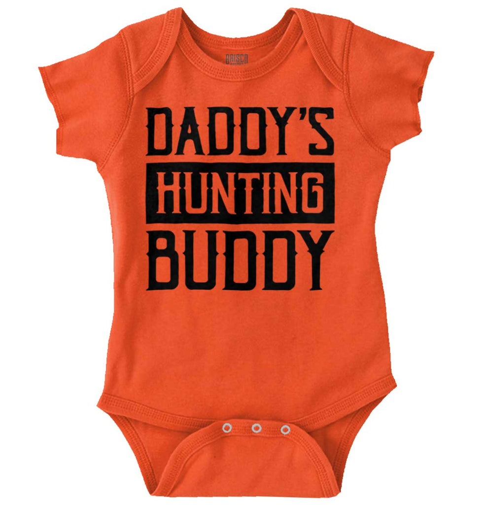 Daddys Hunting Buddy Romper Bodysuit-Direct To Garment Print-Brisco Baby
