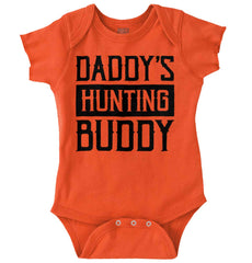Daddys Hunting Buddy Romper Bodysuit-Direct To Garment Print-Brisco Baby