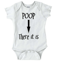 Poop There It Is Romper Bodysuit-Direct To Garment Print-Brisco Baby