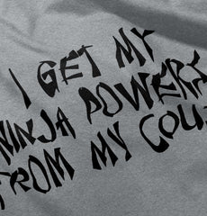 Ninja Powers From Cousin Romper Bodysuit-Direct To Garment Print-Brisco Baby