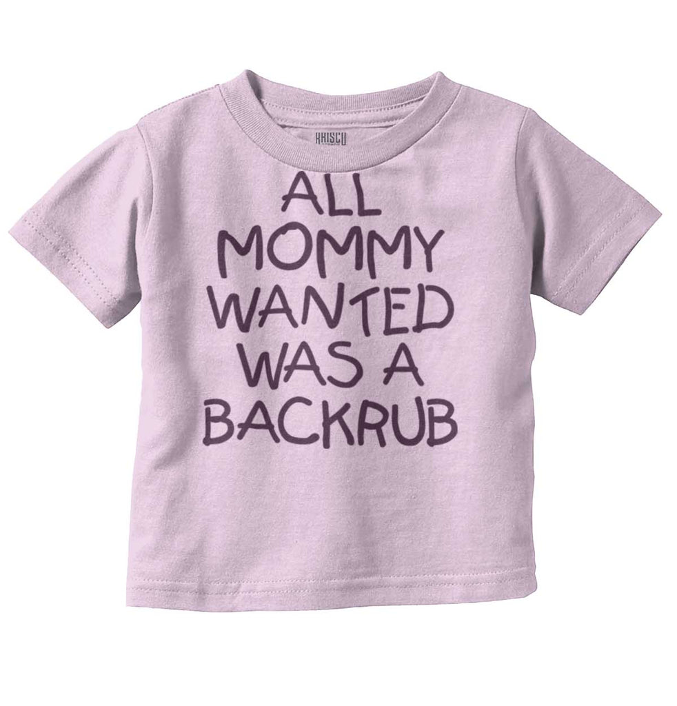 Backrub Infant Toddler T Shirt-Direct To Garment Print-Brisco Baby